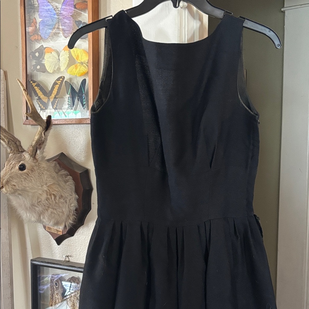 Vintage lanz Black Backless Dress drindl